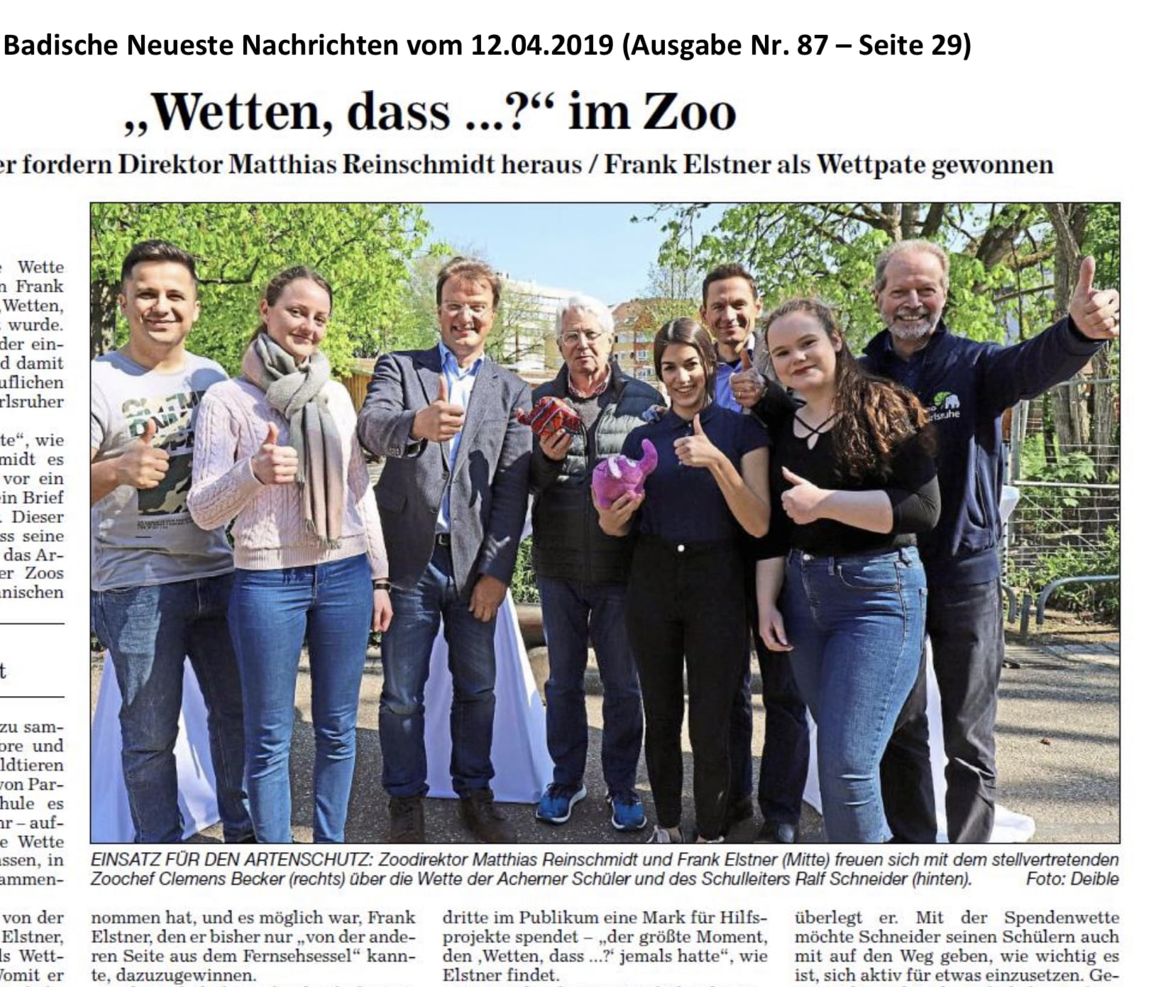 Spendenprojekt 2019