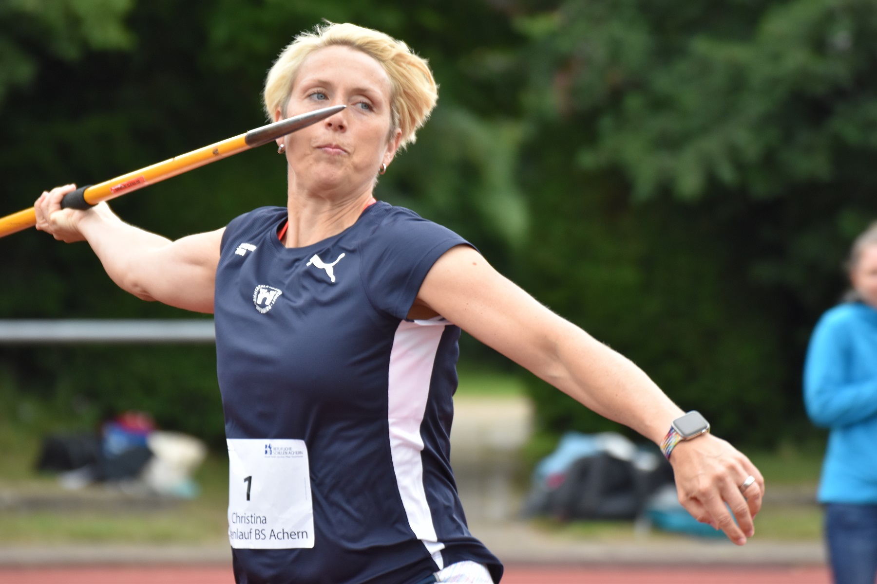 Christina Obergföll wirft mit 44,64 m badischen Rekord